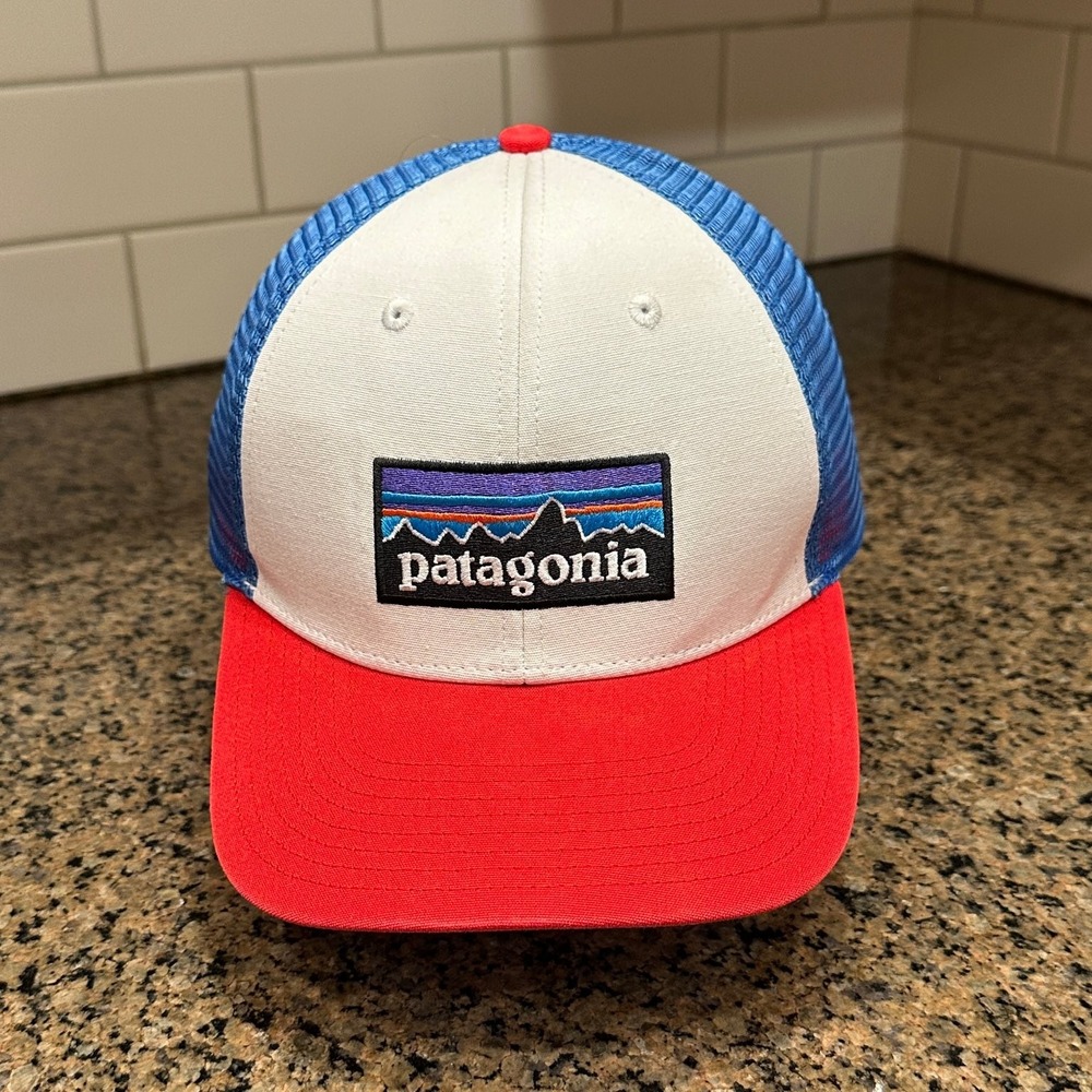 Patagonia Trucker Hat Snapback Red White Blue